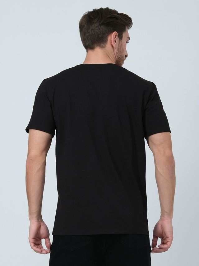 Футболка Мужская Черная "Котики"