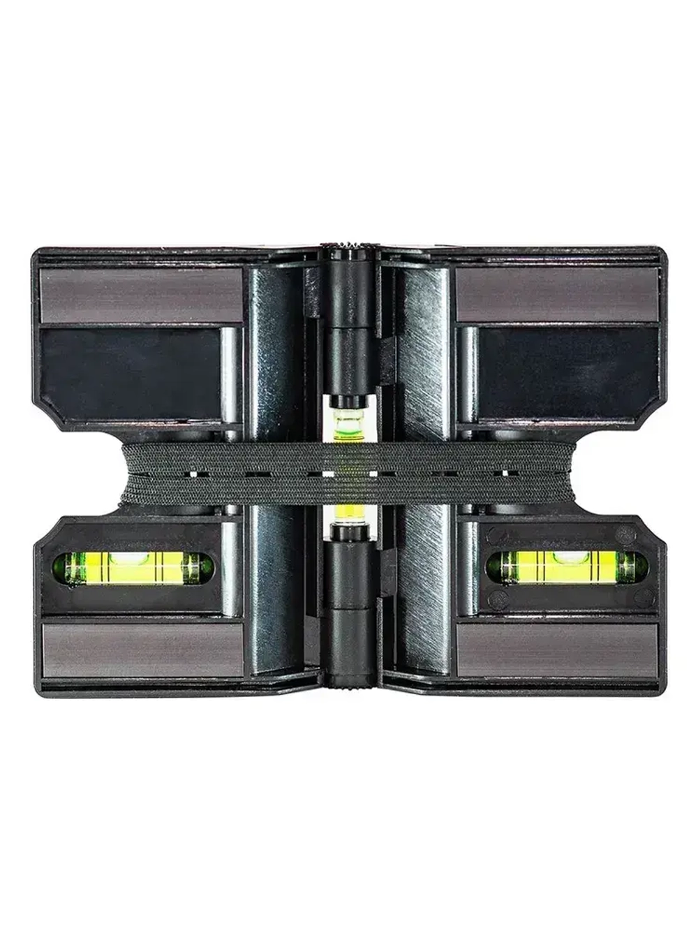 Уровень строительный угловой магнитный 3 глазка, Политех Инструмент