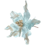 Украшение новогоднее «Пуансеттия - Нежность» 25 см, Голубой