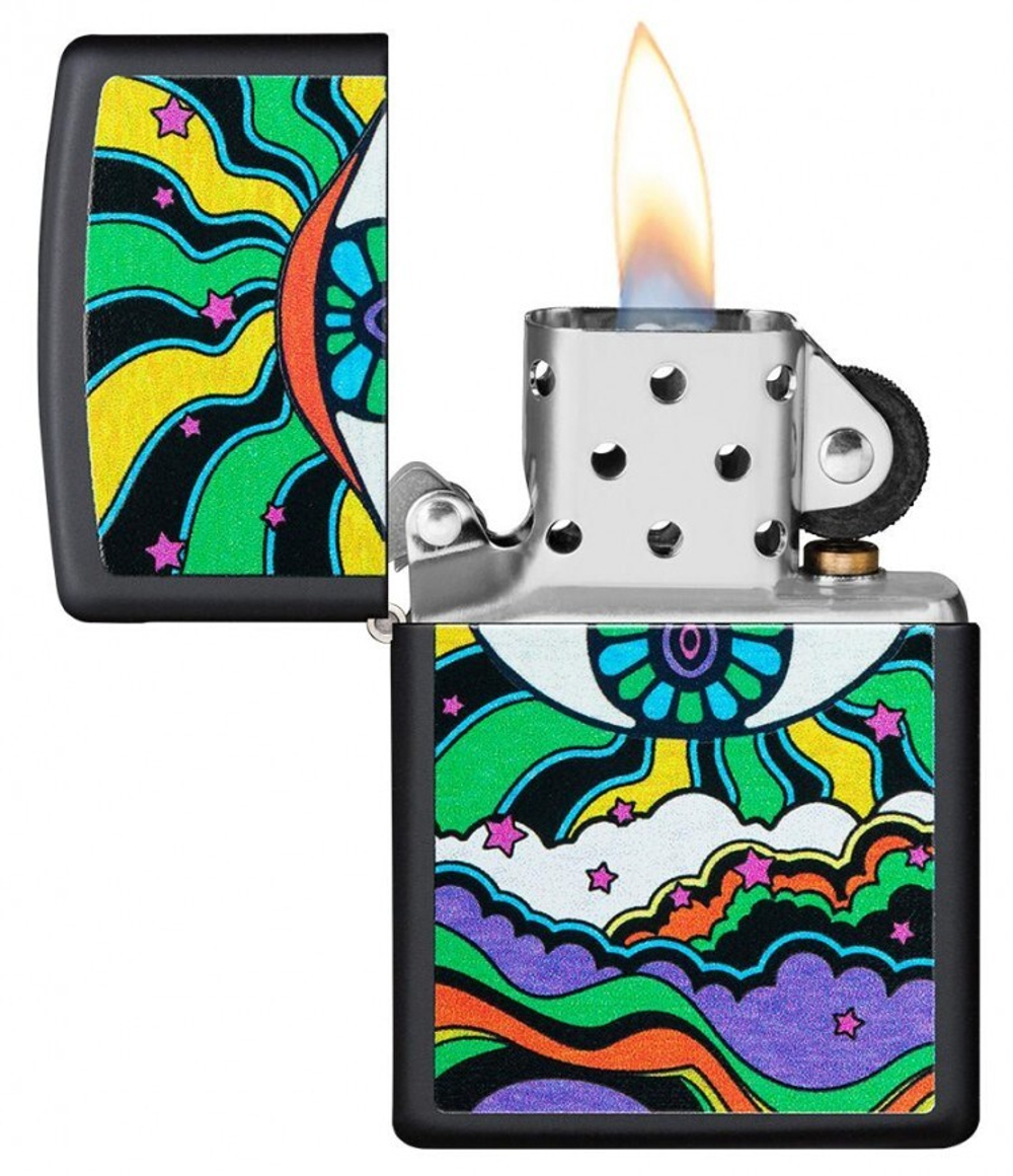 Зажигалка ZIPPO 49699 Eye Black Light Design
