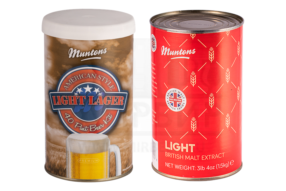 Комплект: Muntons "American Light Lager", 1,5 кг + Muntons "Light", 1,5 кг