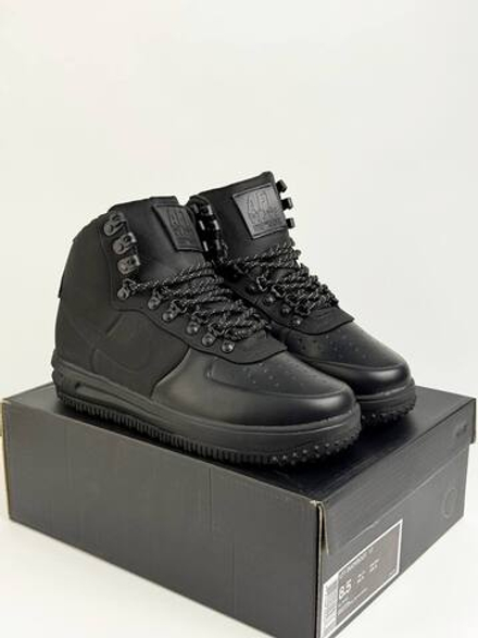 Кроссовки Nike LunarForce 1 на меху #B53 (черн.)