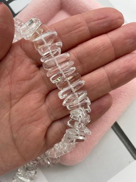 Бусины из горного хрусталя 14х4мм (1 штука)