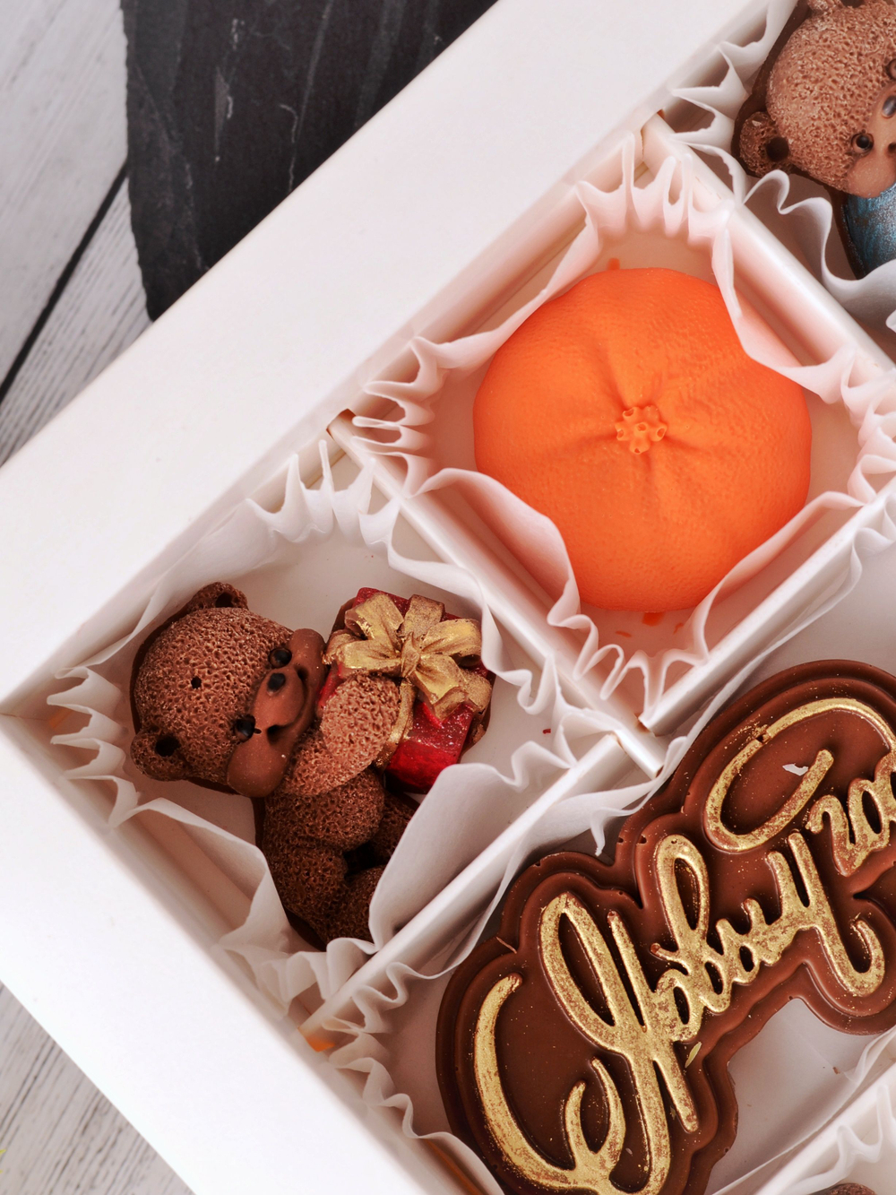 Шоколадный подарок "С новым Годом" #11 / Шоколад ручной работы