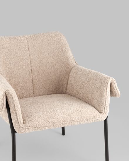 Кресло лаунж Aline альпака бежевый