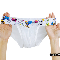 Мужские трусы танга белые PUMP! MP298-1