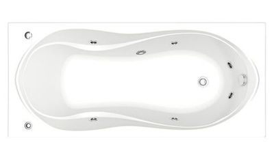 Ванна акриловая BAS Ямайка 1800х800 с гидромассажем и каркасом