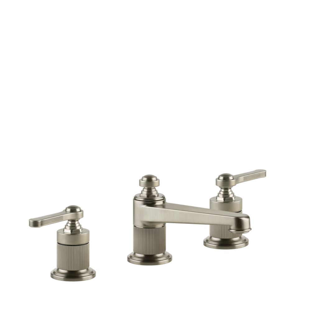 Смеситель для раковины Gessi Venti20 на 3 отверстия, низкий, с донным клапаном