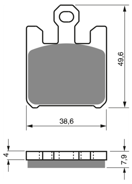 Колодки тормозные Goldfren 200 GP5