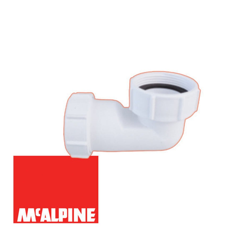 Отвод McAlpine, компрессионный, 40 FSD, белый, пластик, 40мм