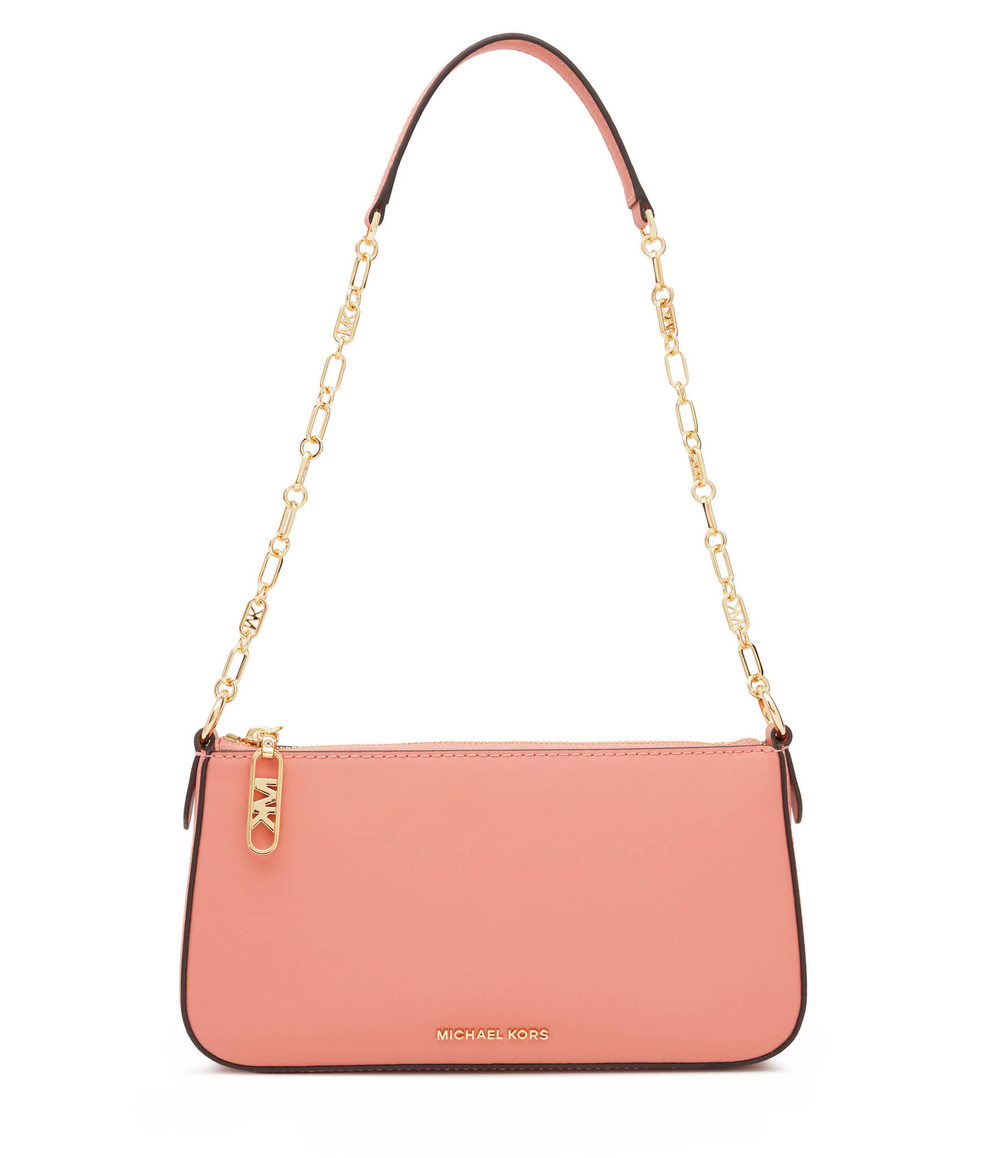 Кожаная Наплечная сумка Michael Kors - розовый(32H3G8EW6L)