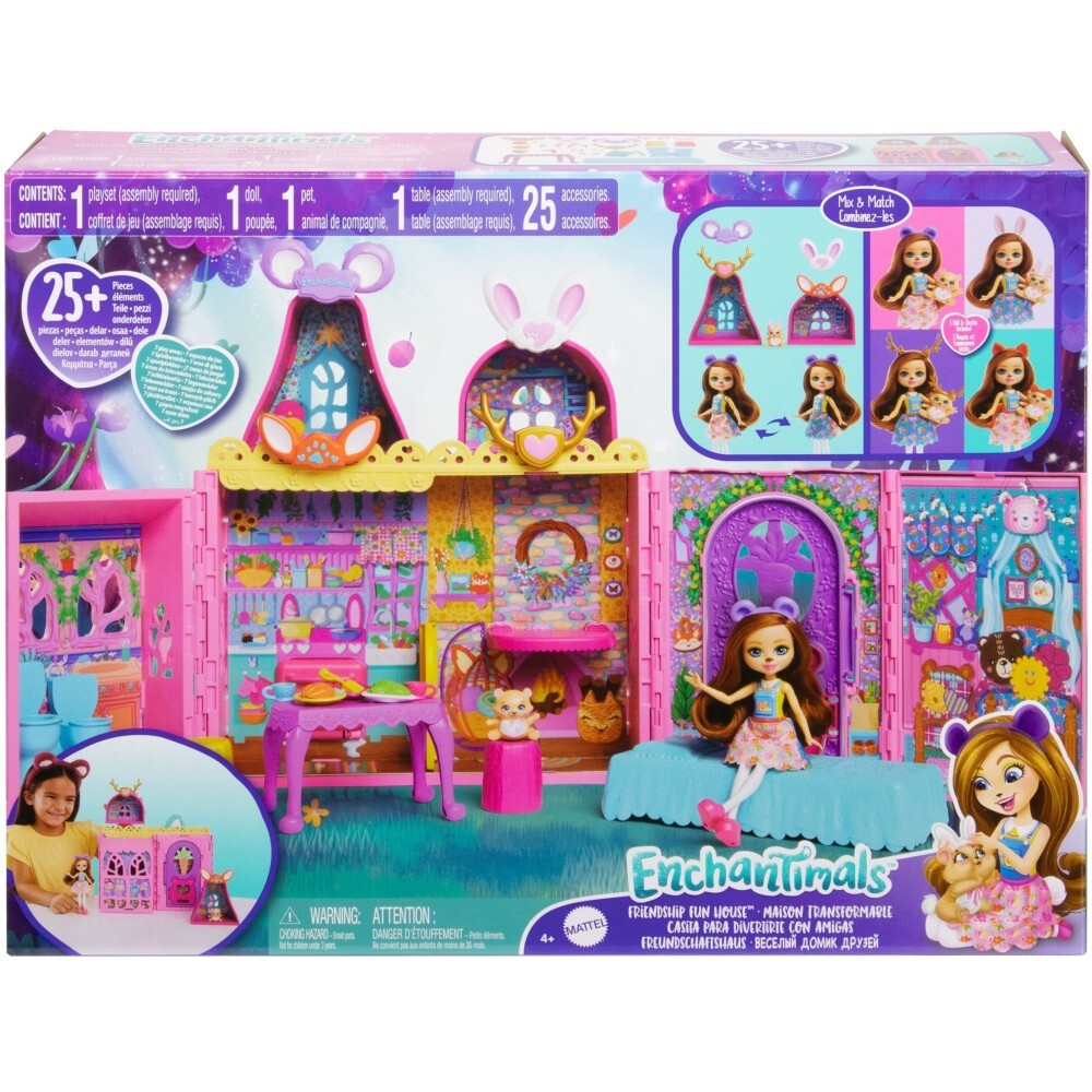 EnchanTimals - Кукольный домик Дружба с мебелью + аксессуары HXL53 / артикул   HXL53  / GTIN 194735233175