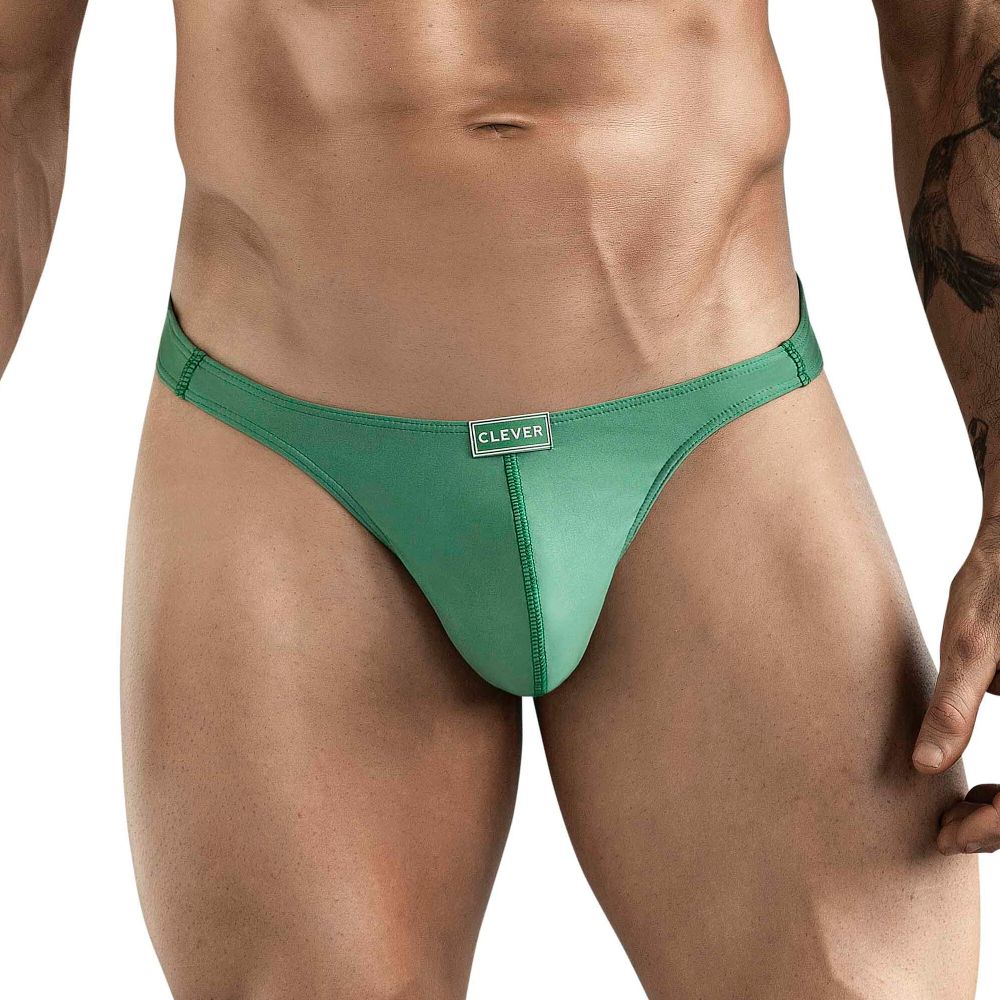 Мужские трусы тонги зеленые Clever CACTUS THONG 177310