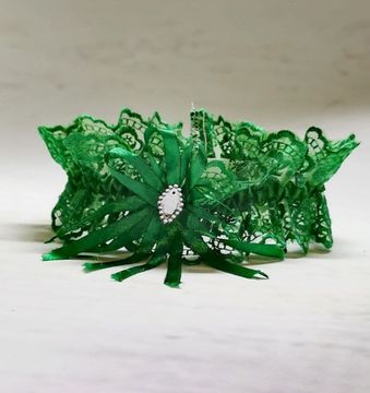 Подвязка салатовая SvetikFantasy, 6,8см №4802.75