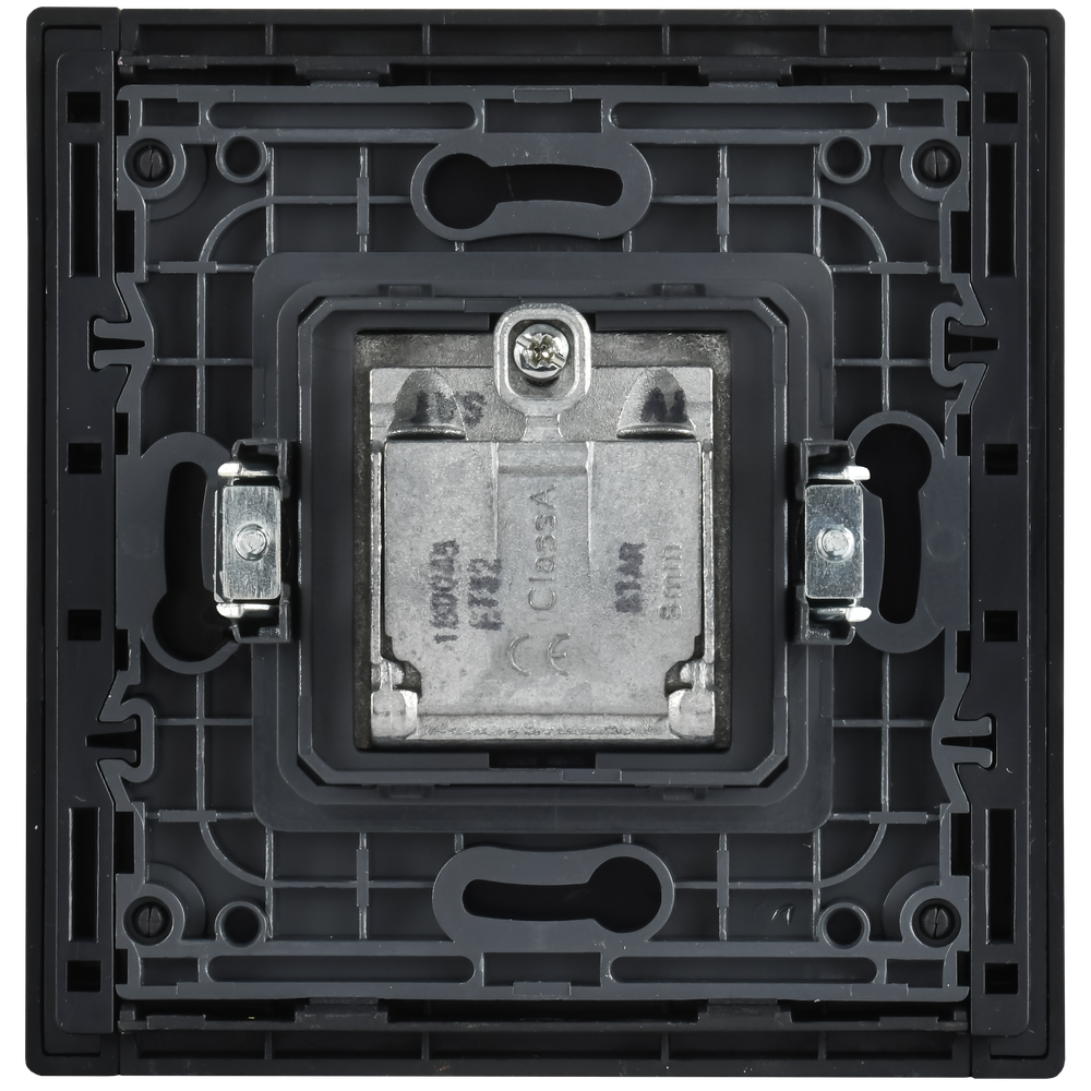 FORTE&PIANO Розетка двойная TV+SAT FP738M металл никель IEK