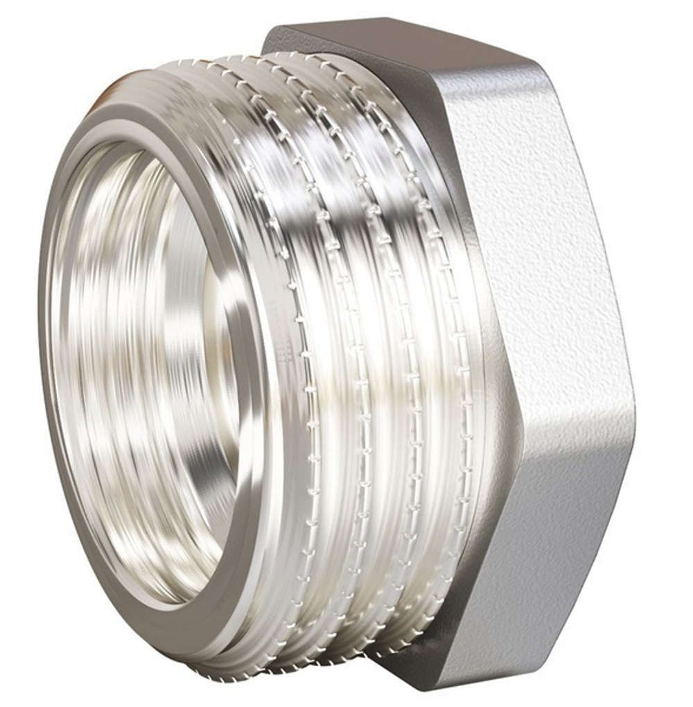 Пробка LD DN15 (1/2") НР никель