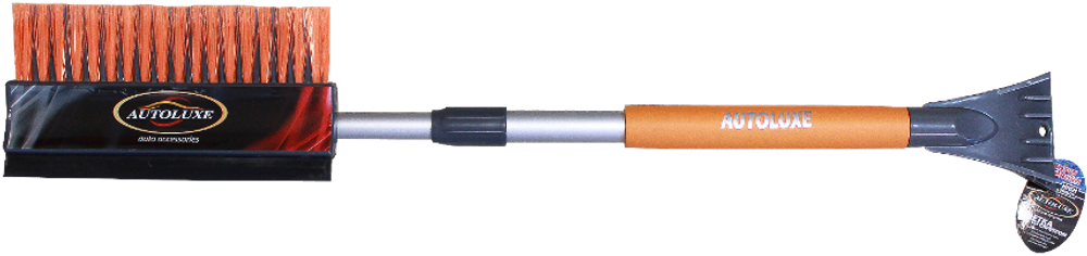 Щетка со скребком AL-115-(кор.12шт) сер-оранж.