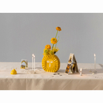 Ваза для цветов sun, 18 см, желтая