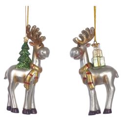 GAEM Фигурка декоративная подвесная "Олень", L5,5 W2,5 H11 см, 2в.