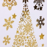 Наклейка на стекло «Волшебные переливы» 27*16 см, микс