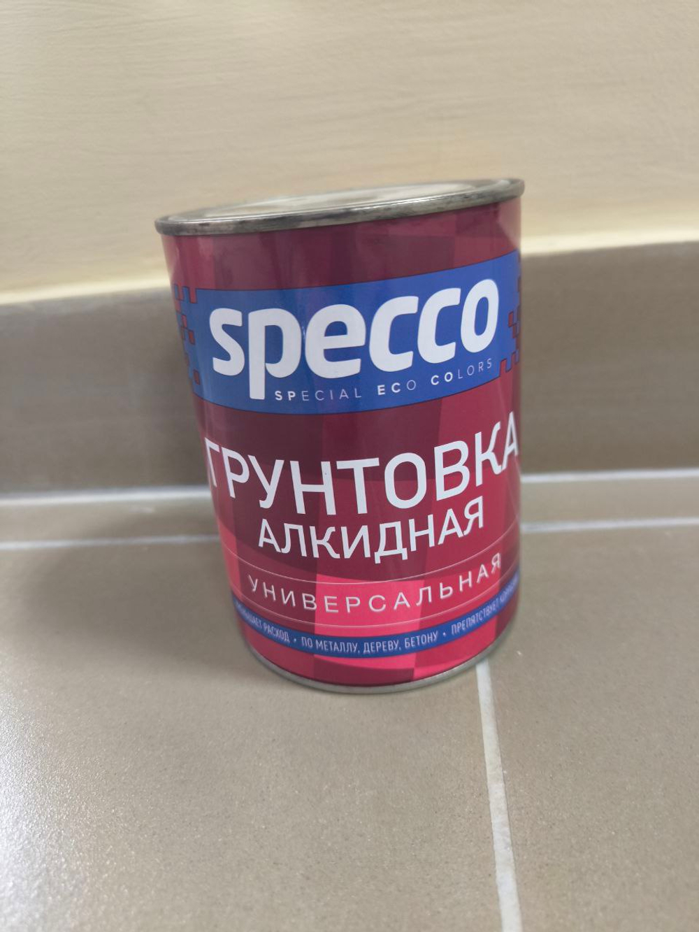 Грунтовка алкидная универсальная "SPECCO" красно-коричневая 2,7кг