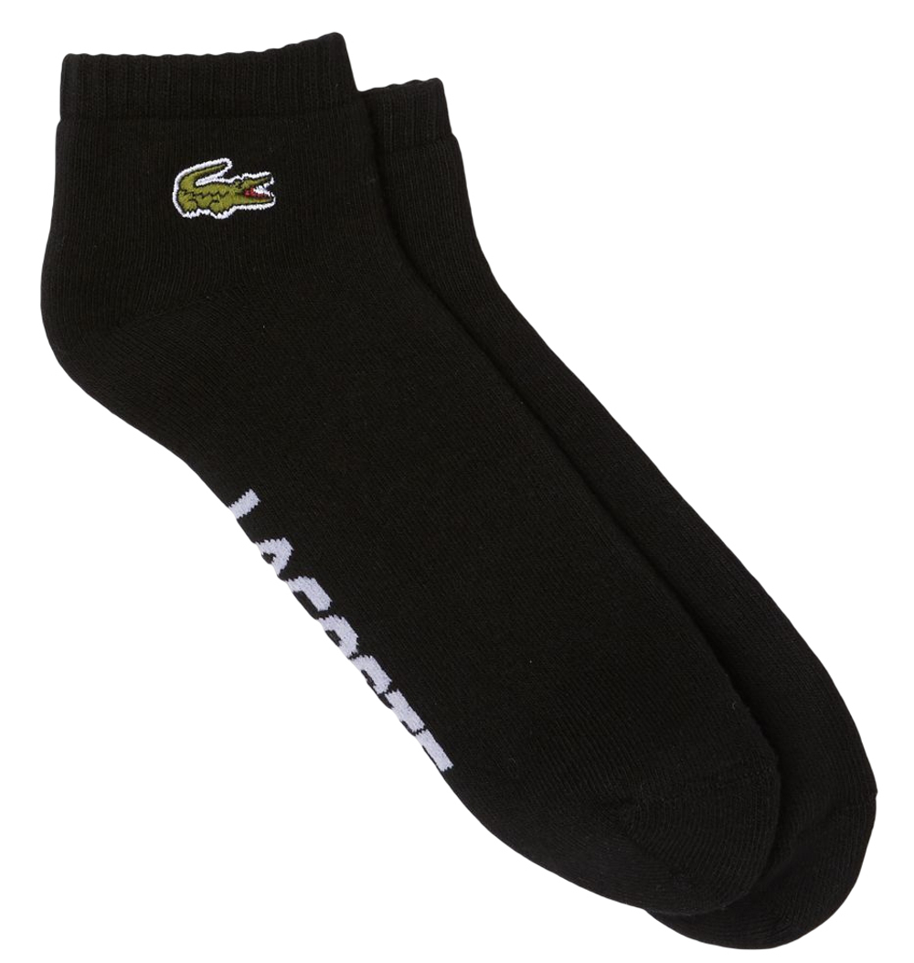 Теннисные носки Lacoste SPORT Branded Stretch Cotton Low-Cut Socks 1P - черный