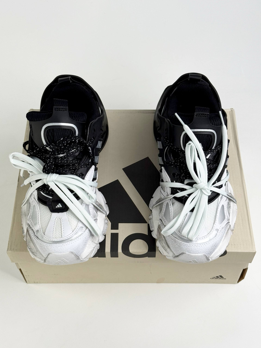 Кроссовки Adidas XLG Runner Deluxe #B257 (бел.-черн.)