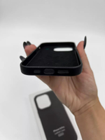 Кожаный чехол Leather Case iPhone 14 Pro | Black Черный
