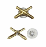 Эмблема петличная РВиА золотая на закрутке