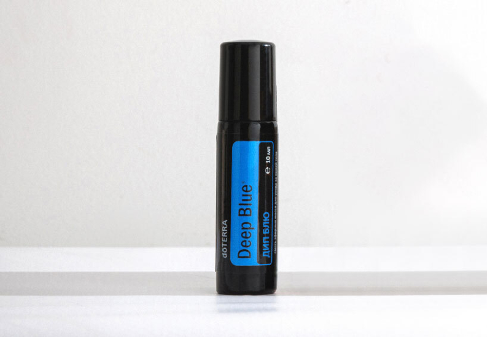 «Дип Блю» успокаивающая смесь эфирных масел для массажа, doTERRA Deep Blue (без кокосового масла), роллер 10 мл