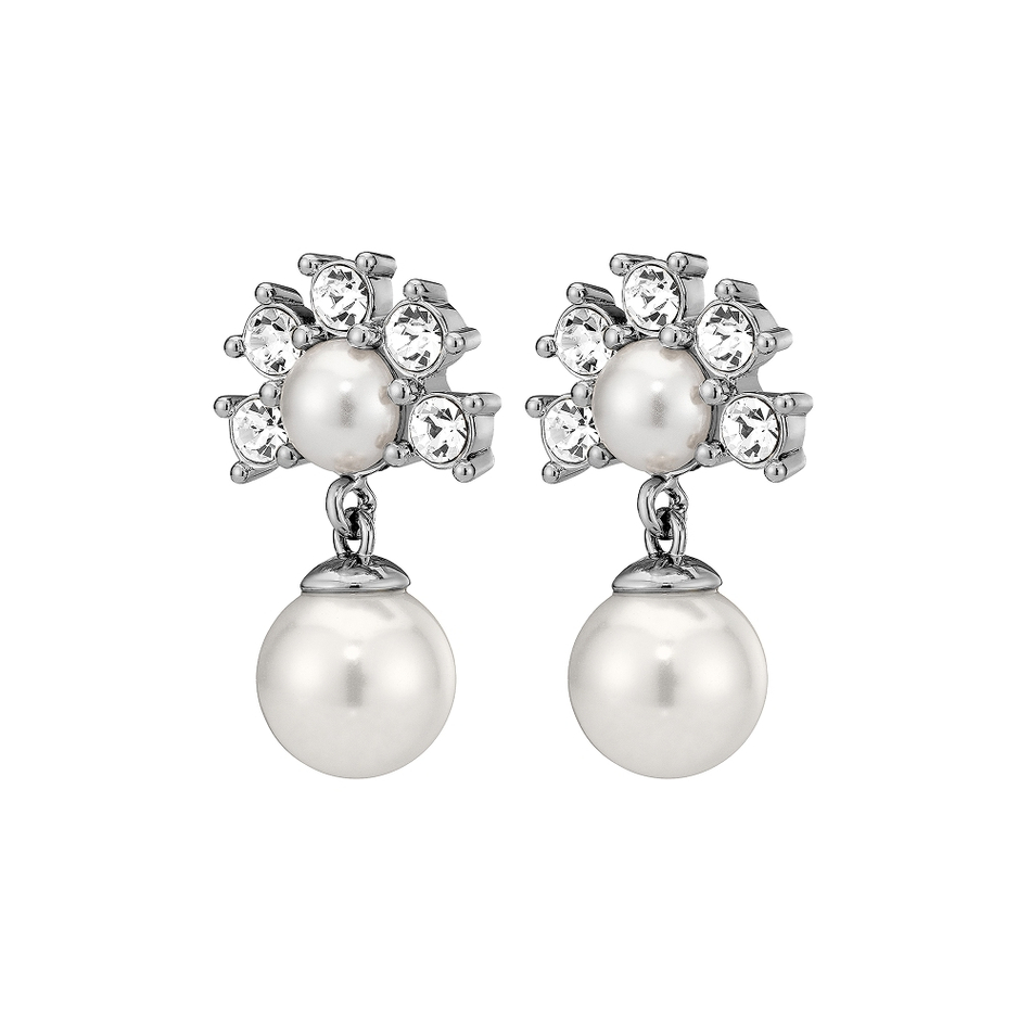 Серьги Dyrberg Kern VERONICA SS CRYSTAL /WHITE PEARL 450108