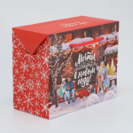 Коробка подарочная новогодняя "Мечты", 18*23*11см.