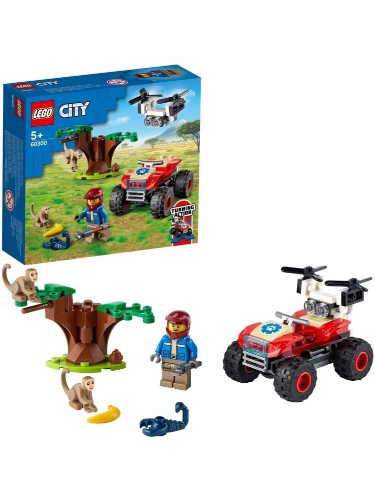 Конструктор LEGO City Stuntz 60300 Спасательный вездеход для зверей