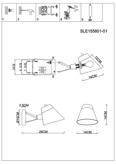 Бра Evoluce Vario SLE155801-01
