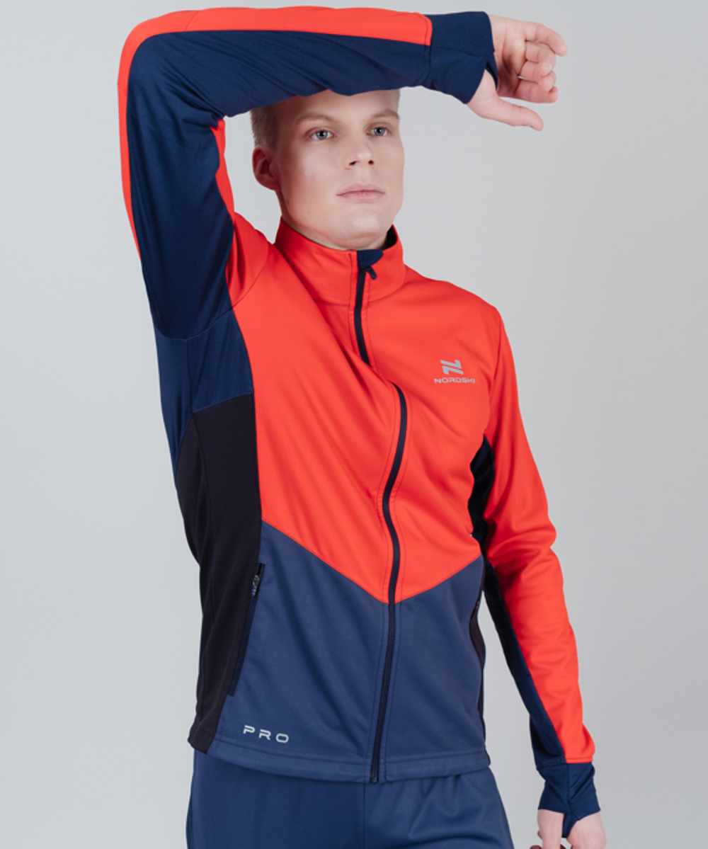 Куртка разминочная NORDSKI PRO Red/Blue, мужская, NSM566987