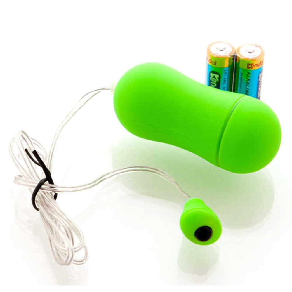 Виброяйцо зеленое водонепроницаемое Funny Five (7 см, ярко-зеленый) (Цвет: ярко-зеленый)