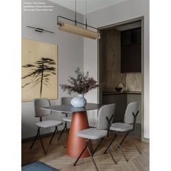 Стул Ror, Y, рогожка, черный/серый