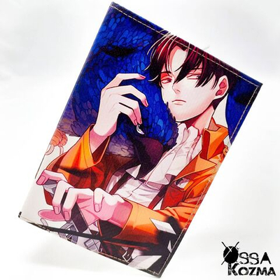 Обложка на паспорт Леви Аккерман и Эрен Йегер