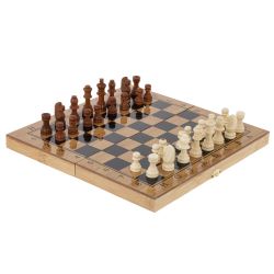 GAEM Игра настольная 3 в 1 (шахматы, шашки, нарды), L29 W15 H4,5 см