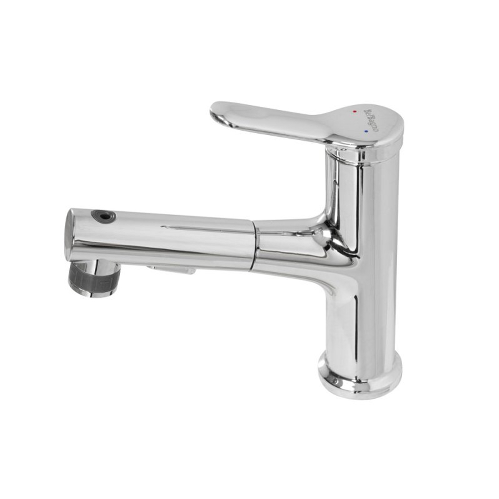 Cмеситель для раковины BelBagno BB-LVMD-CRM-W0 с вытяжным изливом