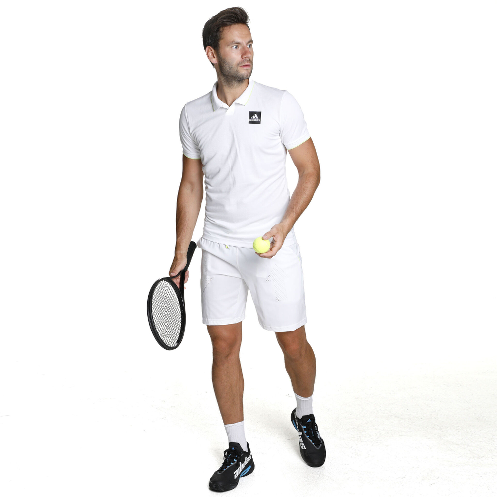 Мужское теннисное поло adidas Paris FLFT Polo Men - White