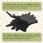 Нашивка на одежду, патч, шеврон на липучке "Ведьмак" (Волк) 11х8 см