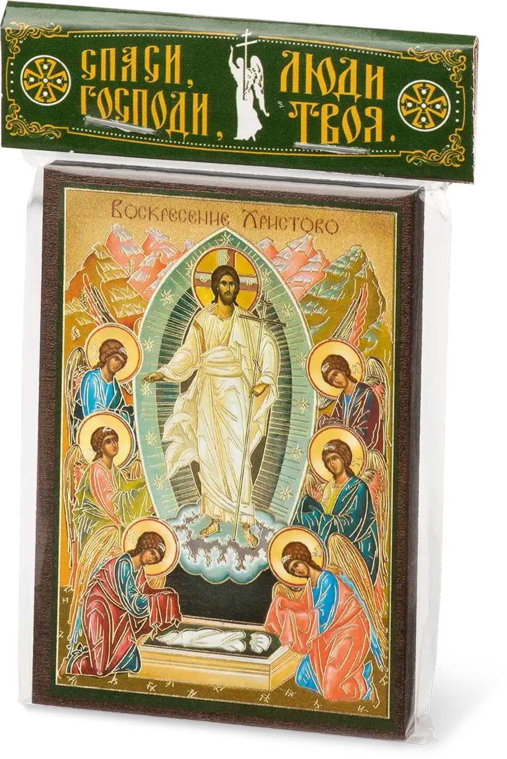 Икона "Воскресение Христово" 6х9 на МДФ-6