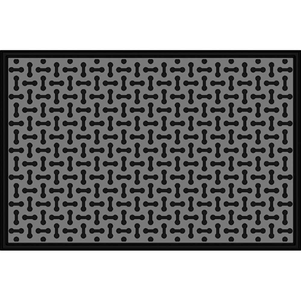 Коврик резиновый "Косточка" (400х600 мм) черный тип. КА 111-1 РТИ