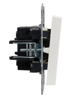 BRITE Выключатель 1-клавишный проходной с индикацией 10А ВС10-1-7-БрБ белый IEK