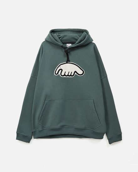 Толстовка ANTEATER Hoodie Marengo-White-Logo
