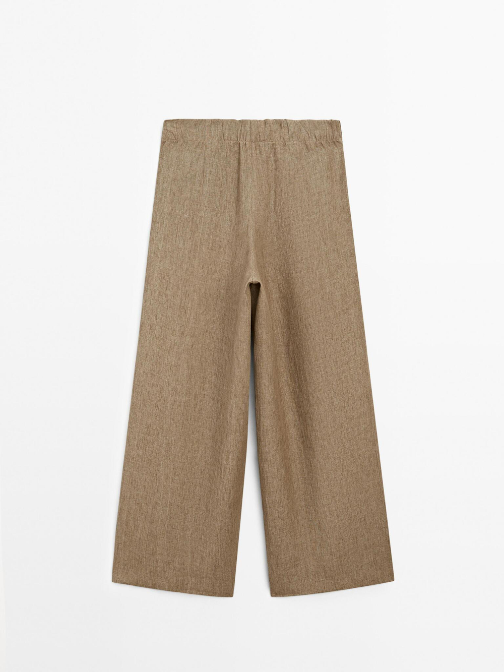 Massimo Dutti Струящиеся брюки из 100% льна, бежевый