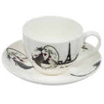 Чайная пара керам, 2 пр, 1 перс, 280 мл, Daniks, Ля Мур Эффель