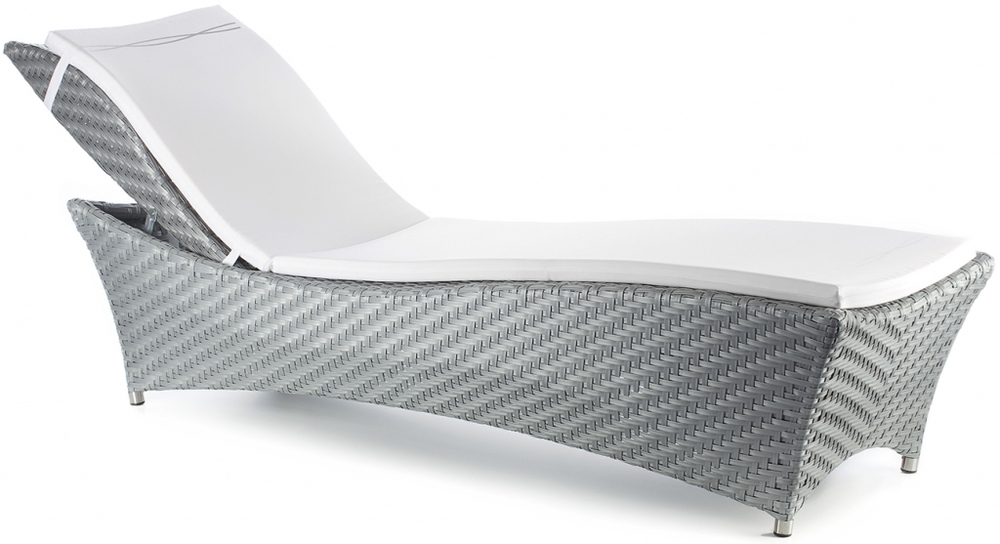 Шезлонг плетеный с матрасом Tagliamento Sun Lounger