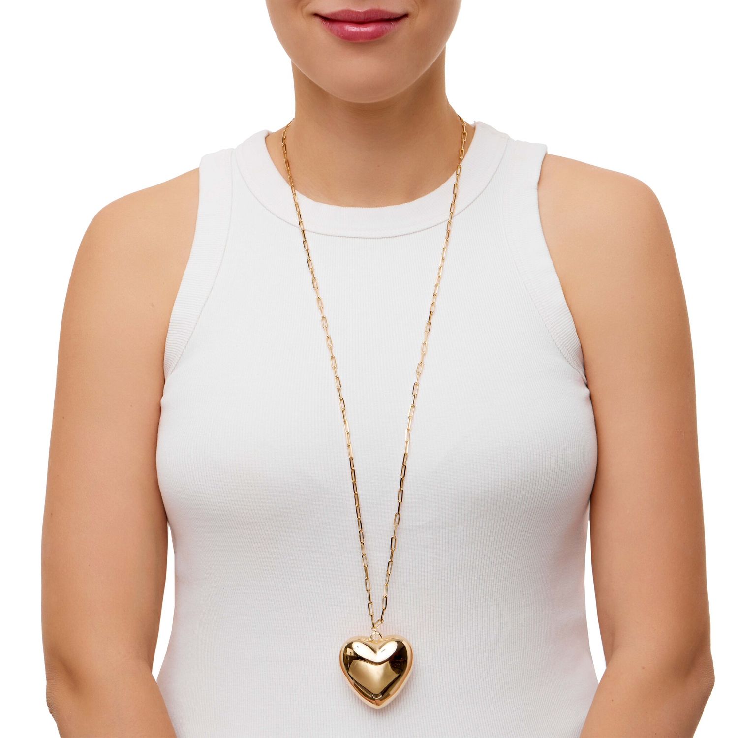 Колье Airy Heart Necklace - Gold